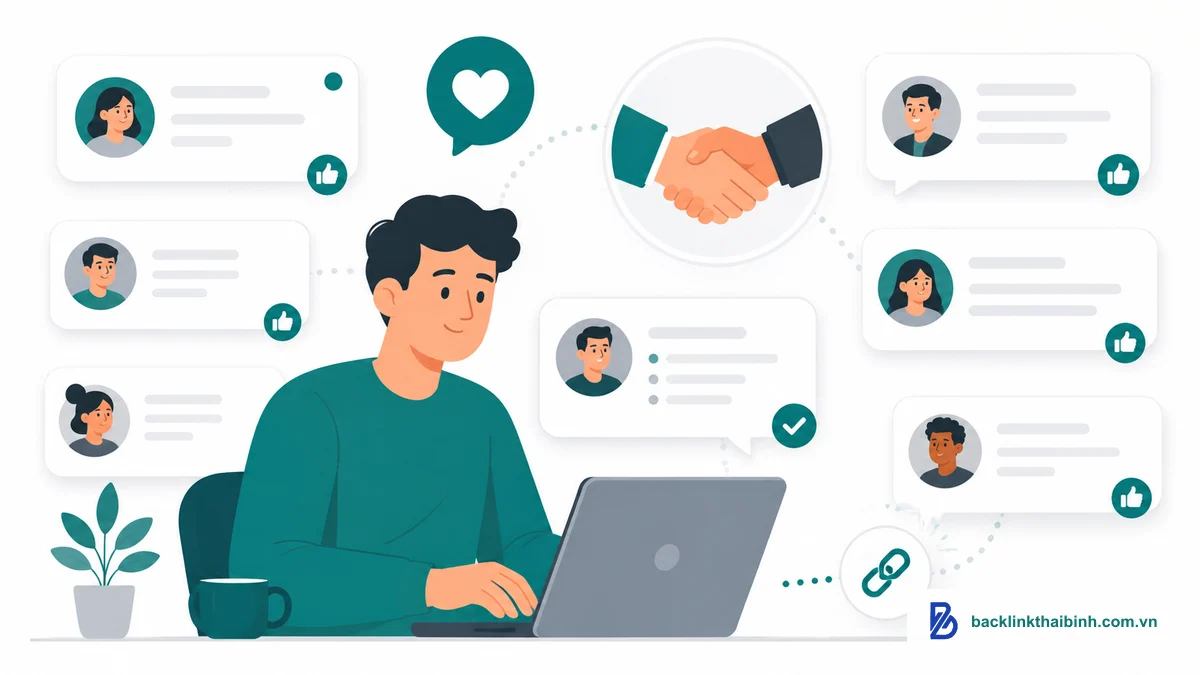 Cách xây forum backlink chuẩn community-first: tham gia cộng đồng thật trước khi chèn link